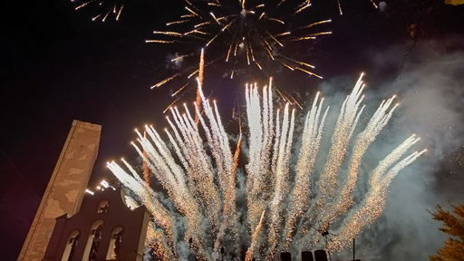 Abschlussshow mit Feuerwerk